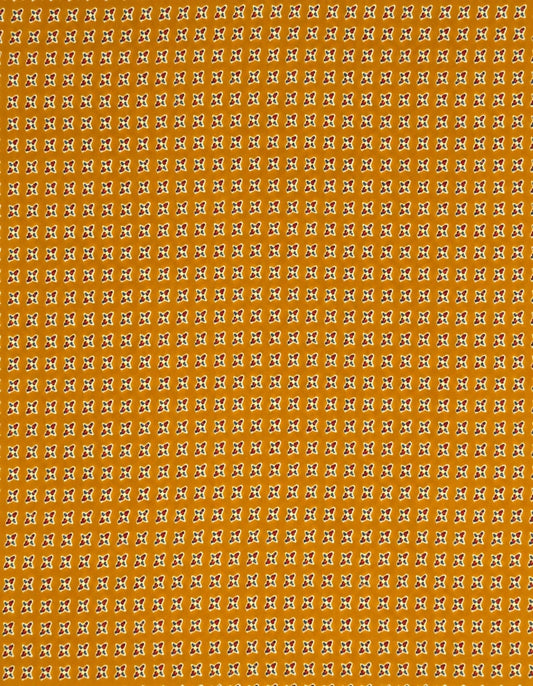 Kesariya Buta Cotton Running Fabric