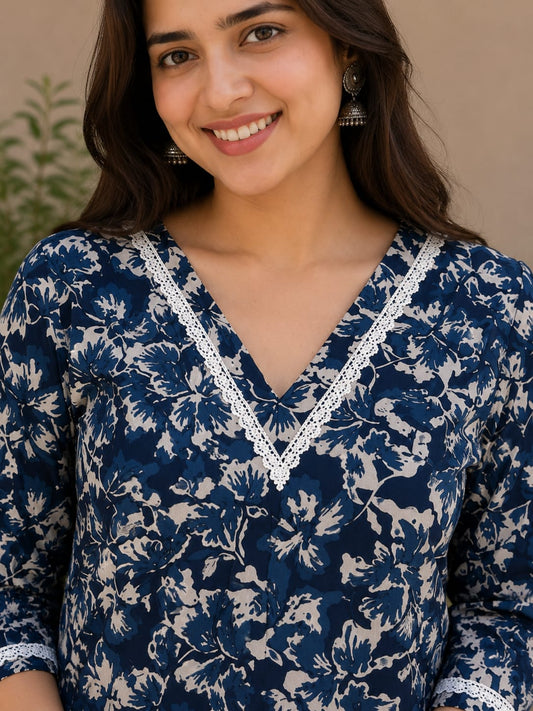 Roohani Cotton Short Kurti