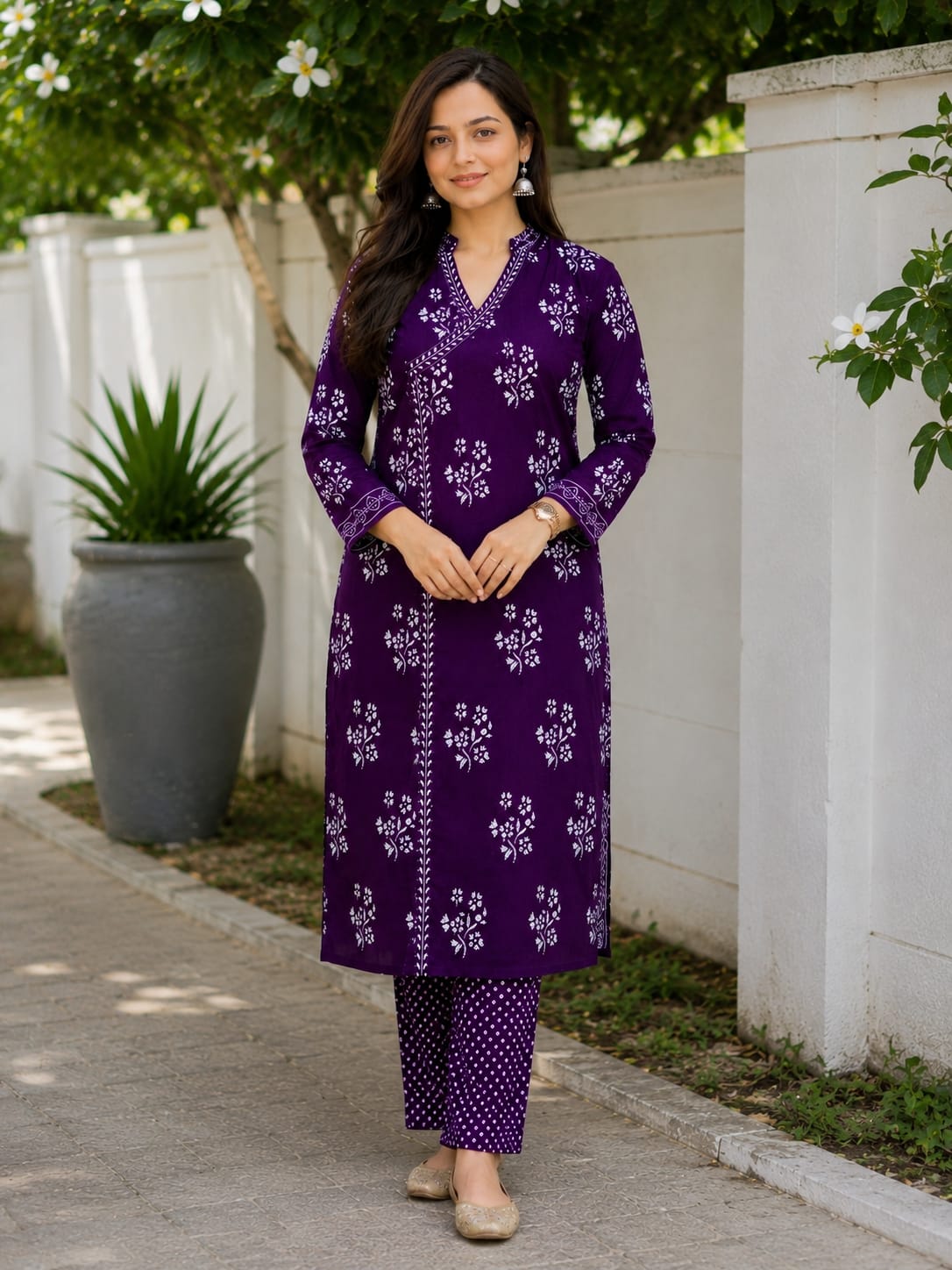 Rajsi Khata Cotton Suit Set