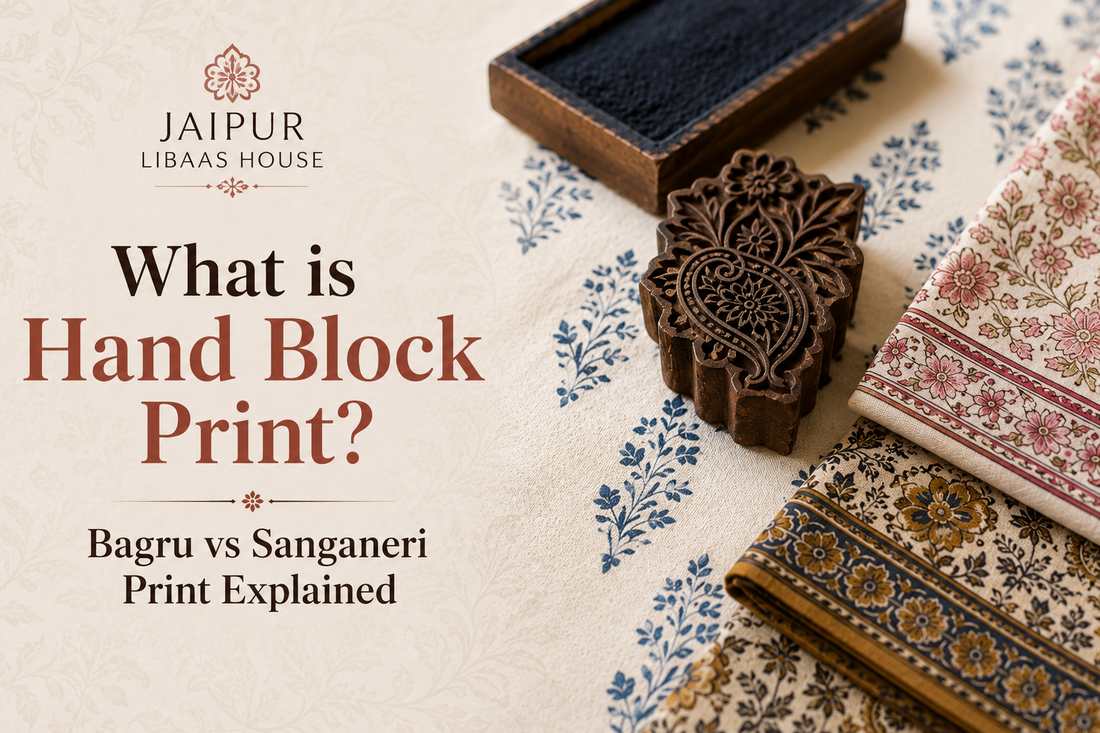 What is Hand Block Print? Bagru vs Sanganeri Print Explained