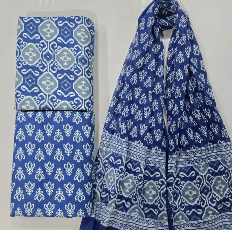 Cotton Suit - Cotton Dupatta