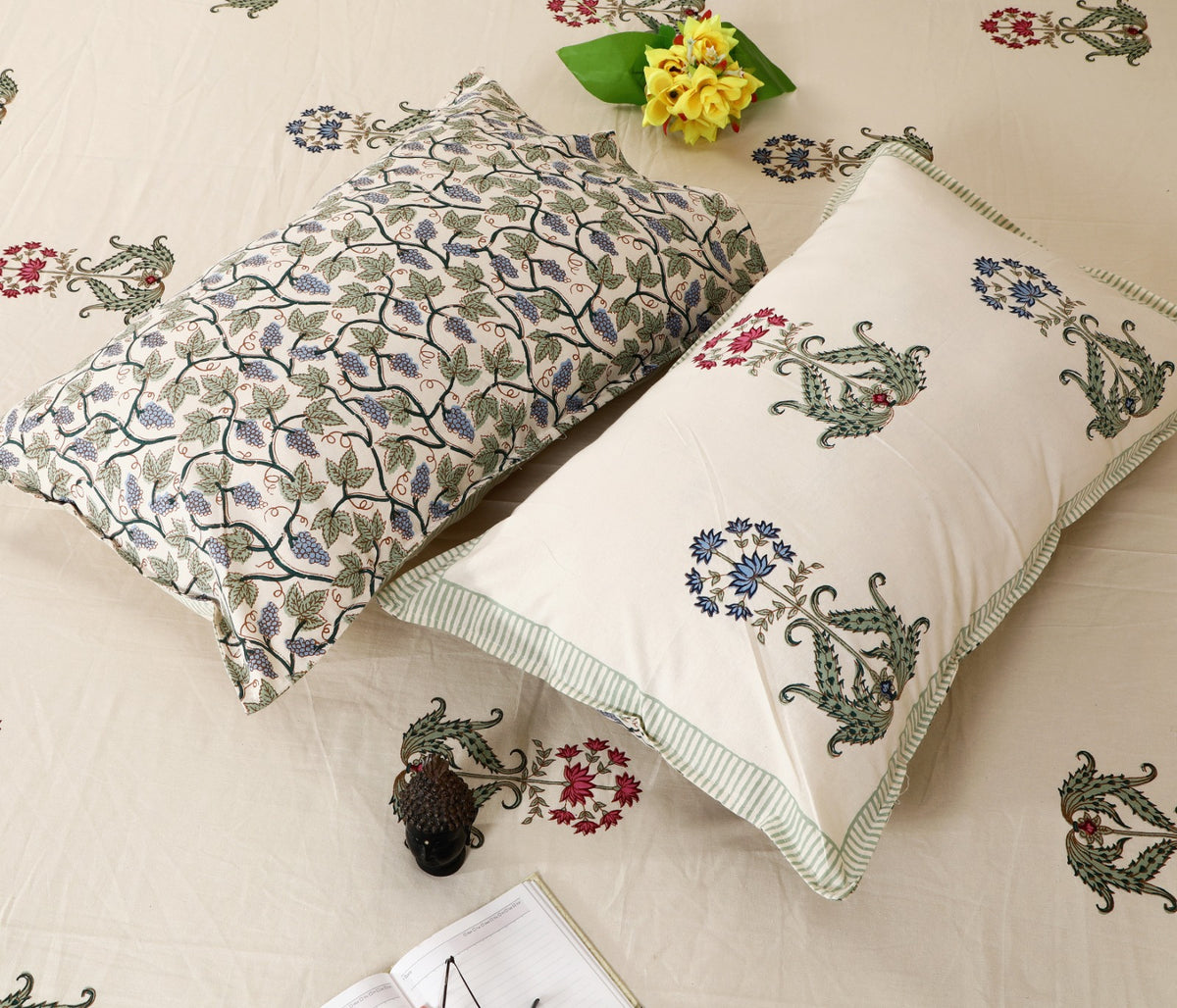 Aabha Hand Block Print Bedsheet