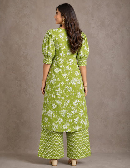 Aafreen Cotton Kurta Palazzo Set