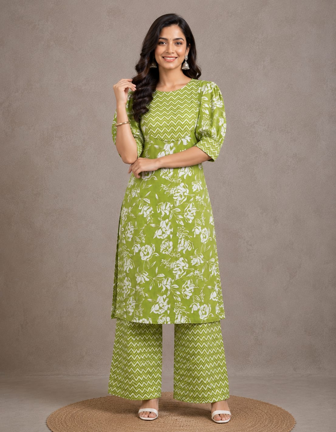 Aafreen Cotton Kurta Palazzo Set