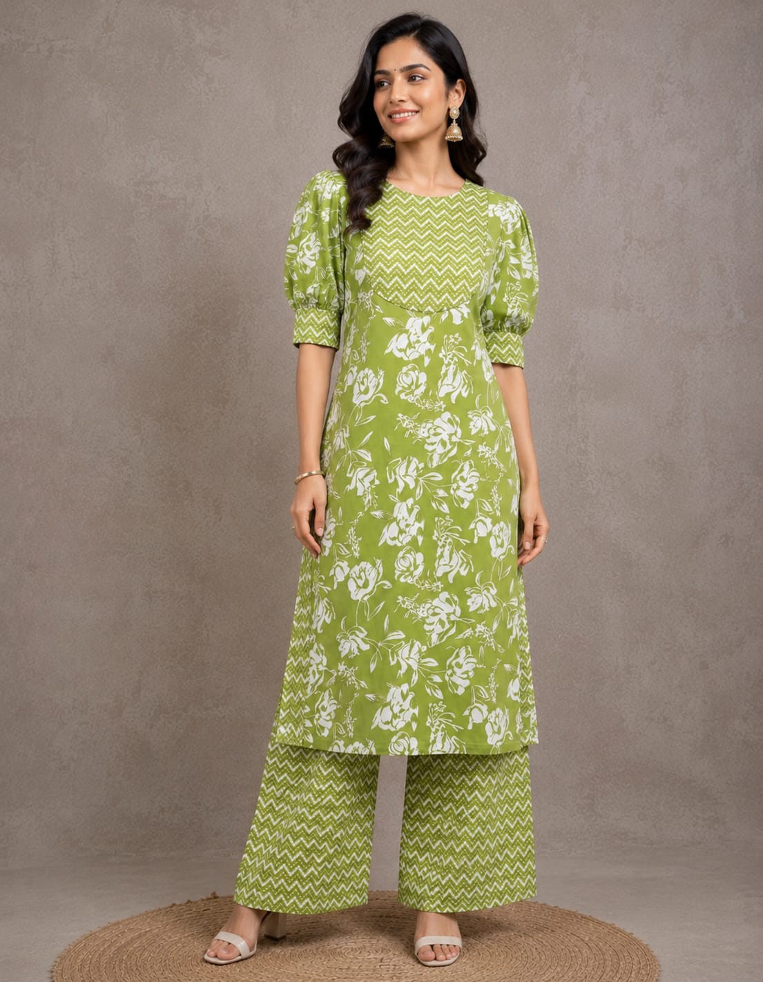 Aafreen Cotton Kurta Palazzo Set