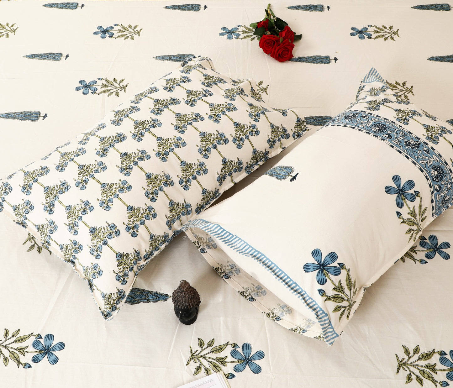 Botanical Breeze King Size Cotton Bedsheet Set
