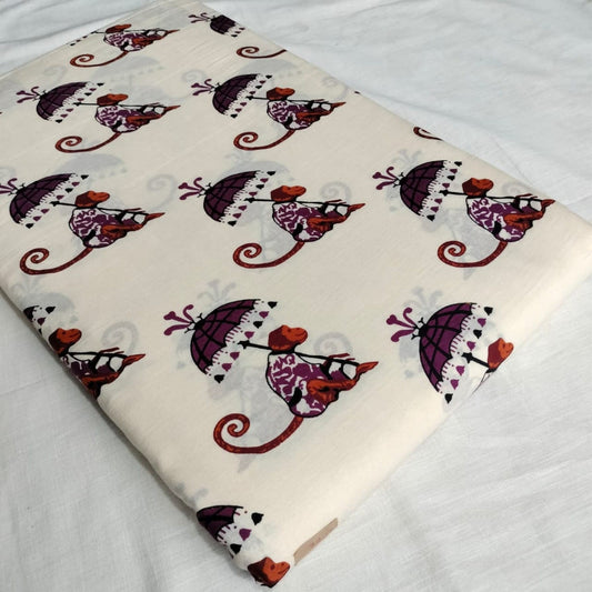 Chhatri Saheli Cotton Running Fabric