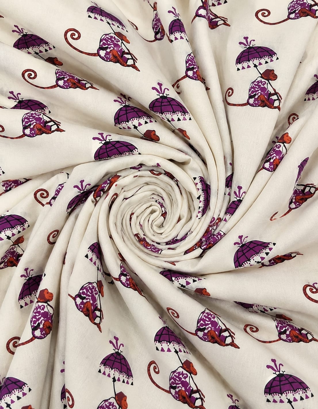 Chhatri Saheli Cotton Running Fabric