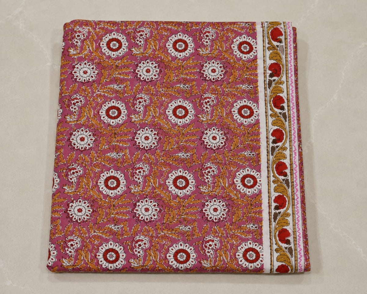 Gulabi Floral Kota Doriya Dupatta Suit Set