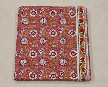 Gulabi Floral Kota Doriya Dupatta Suit Set