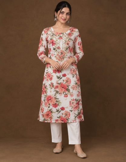 Gulabi Gulshan Chanderi Suit Set