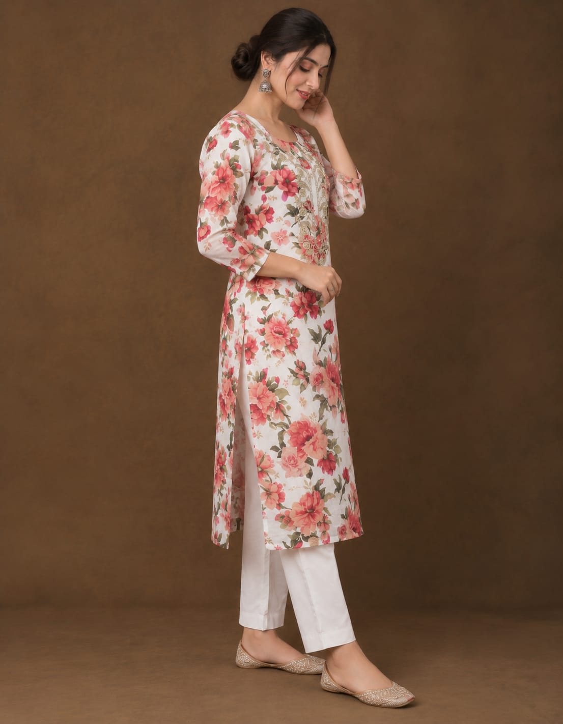 Gulabi Gulshan Chanderi Suit Set