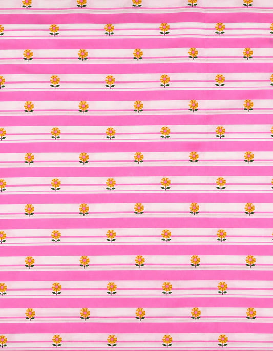 Gulabi Phool Cotton Running Fabric