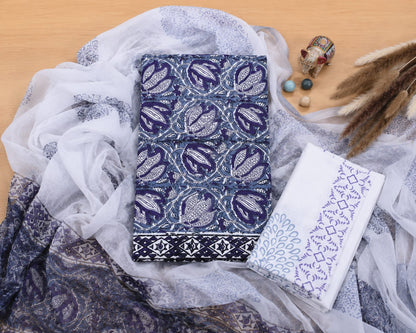 Hand Block Printed Cotton Salwar Suits