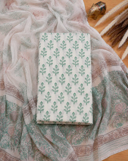 Hand Block Printed Cotton Salwar Suits