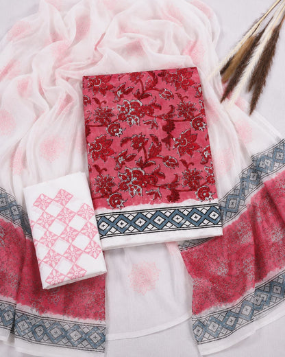 Hand Block Printed Cotton Salwar Suits