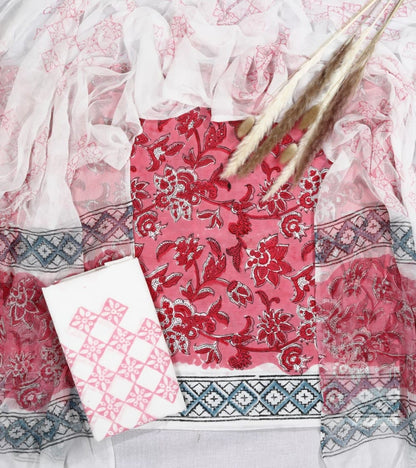 Hand Block Printed Cotton Salwar Suits
