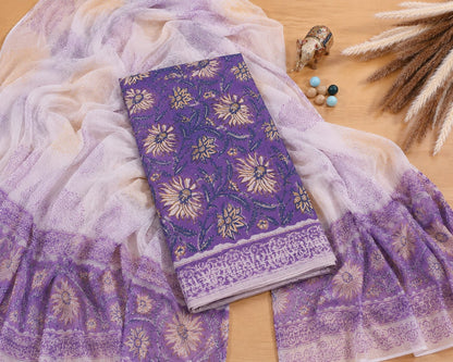 Hand Block Printed Cotton Salwar Suits