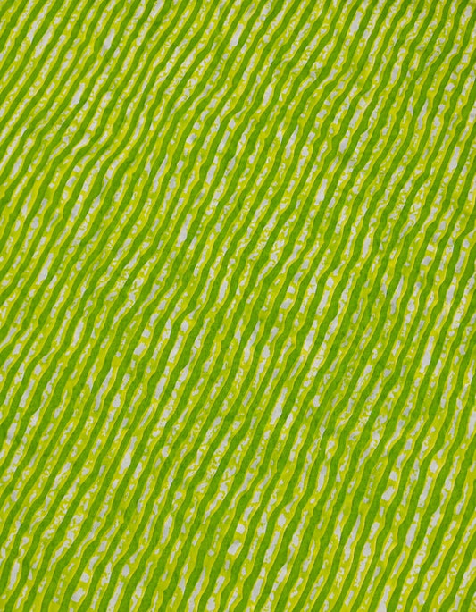 Hari Leheriya Cotton Running Fabric