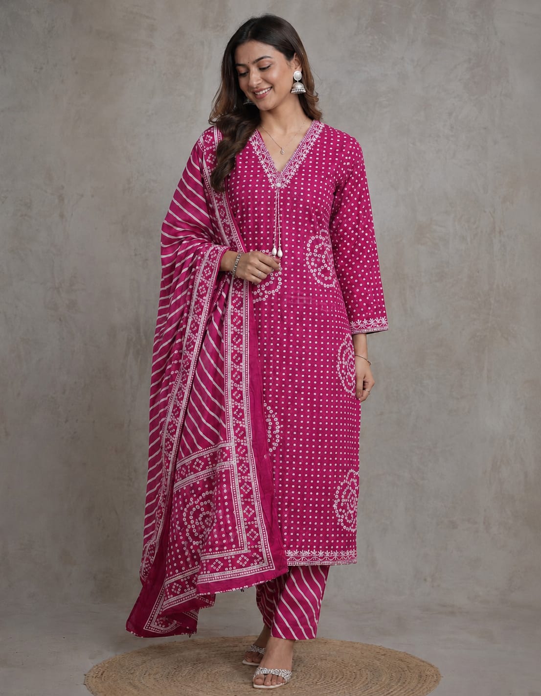 Heritage Bloom Cotton Suit Set