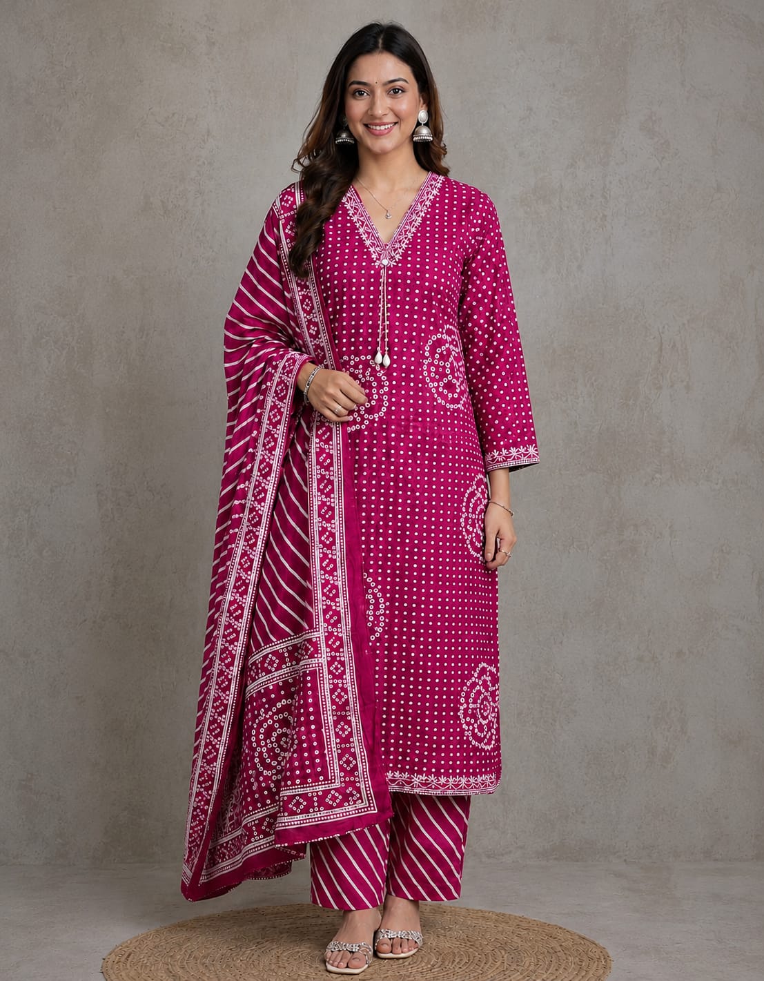 Heritage Bloom Cotton Suit Set