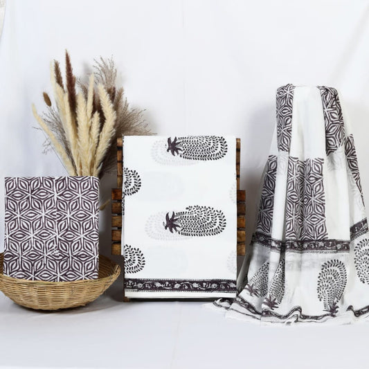 Jaipur block Print Pure Cotton Suit Set