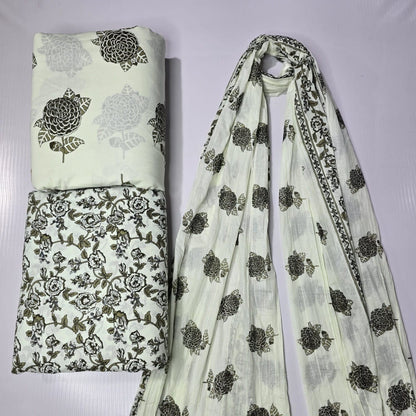Jaipur block Print Pure Cotton Suit Set