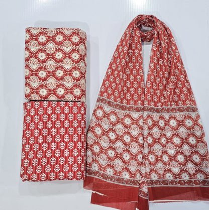 Jaipur block Print Pure Cotton Suit Set