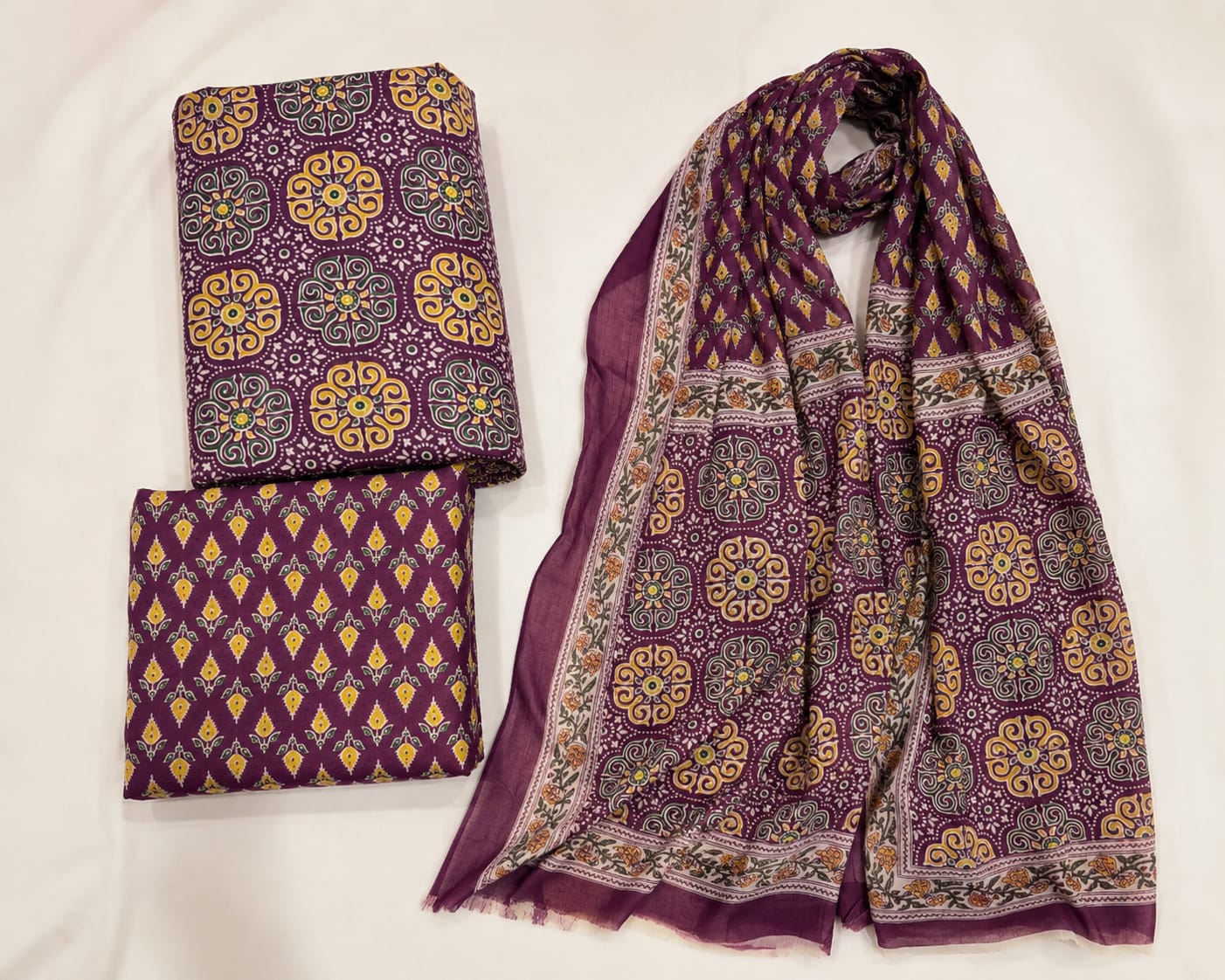 Jaipur block Print Pure Cotton Suit Set
