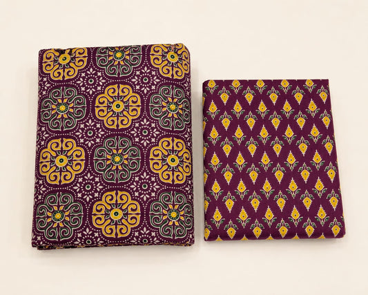 Royal Plum Jaipur Cotton Suit Set