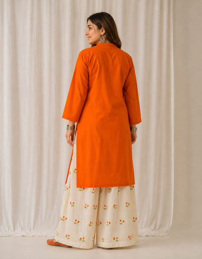 Kesariya Bloom Farshi Salwar Set