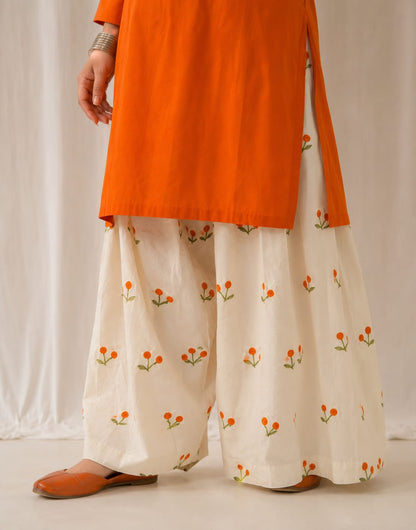 Kesariya Bloom Farshi Salwar Set