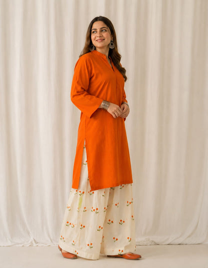 Kesariya Bloom Farshi Salwar Set