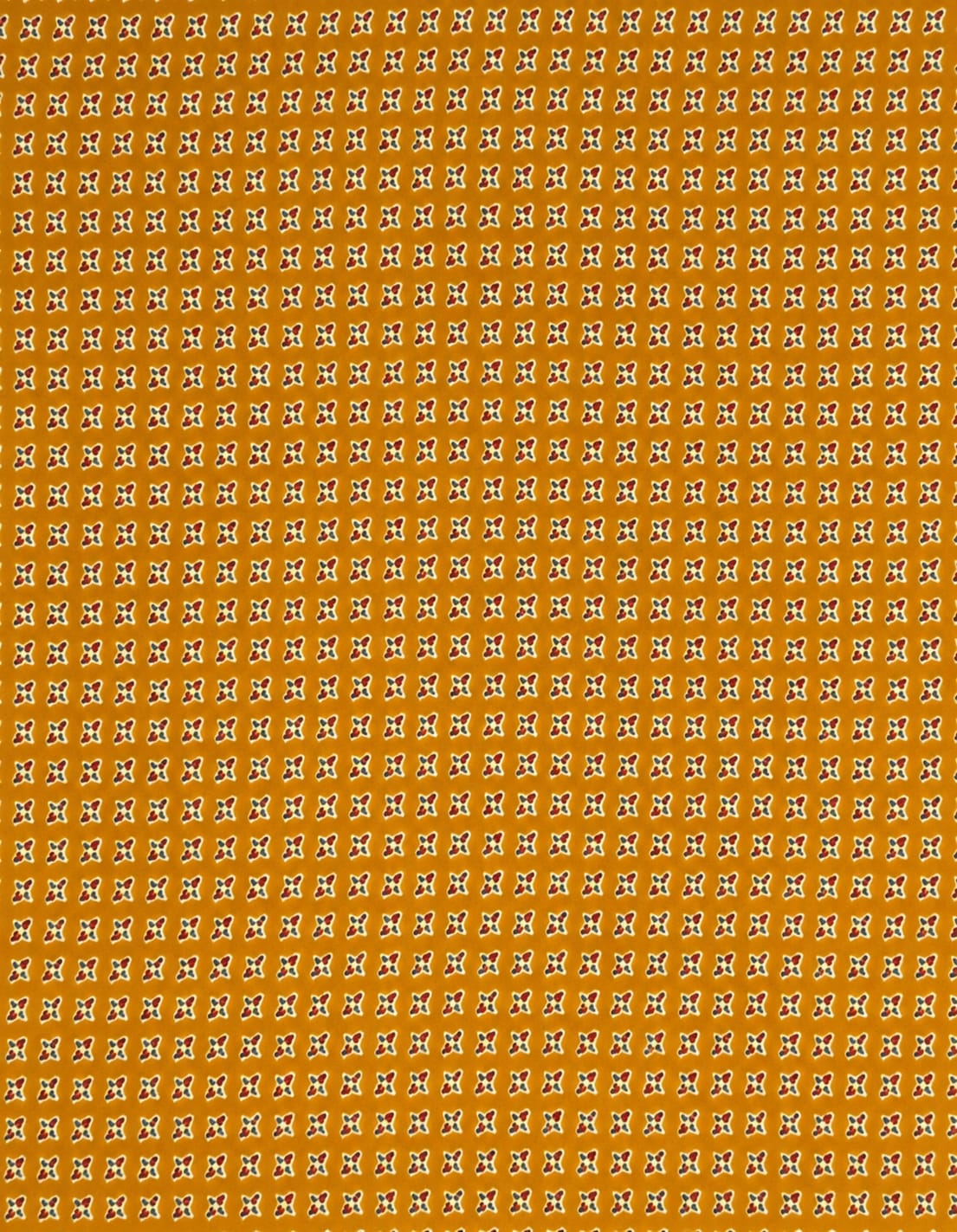 Kesariya Buta Cotton Running Fabric