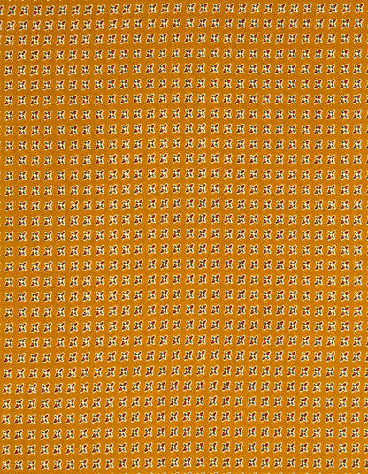 Kesariya Buta Cotton Running Fabric