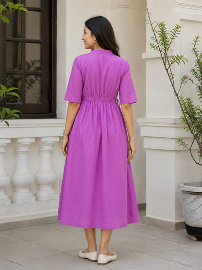 Lavender Grace Cotton Dress