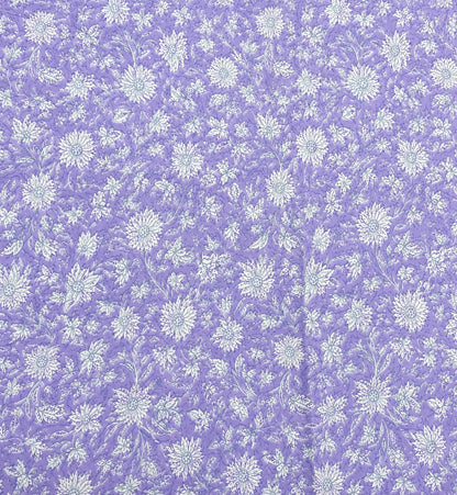 Lavender Gulbahar Cotton Running Fabric