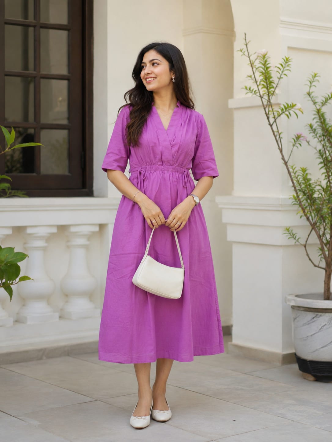 Lavender Grace Cotton Dress