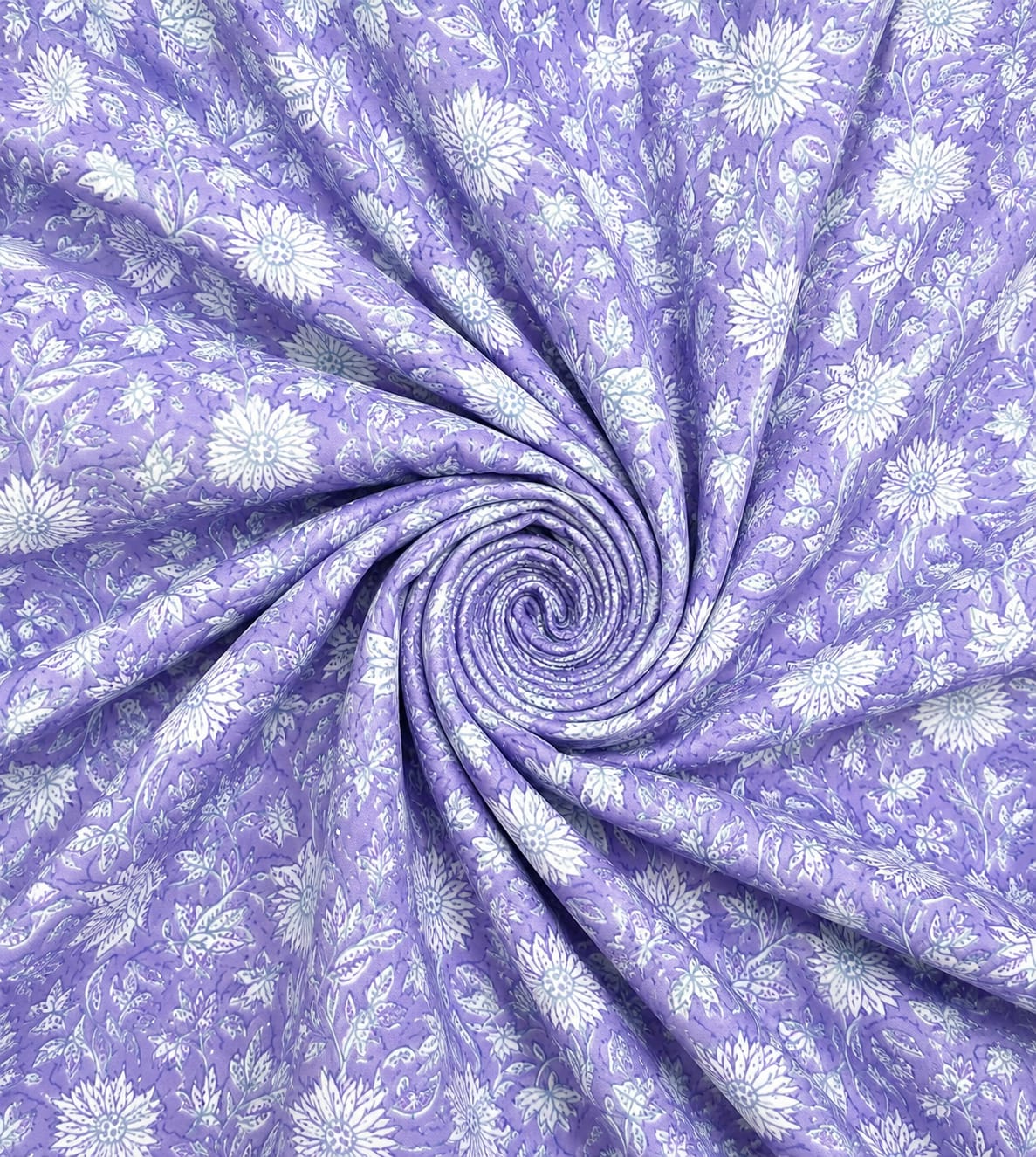 Lavender Gulbahar Cotton Running Fabric