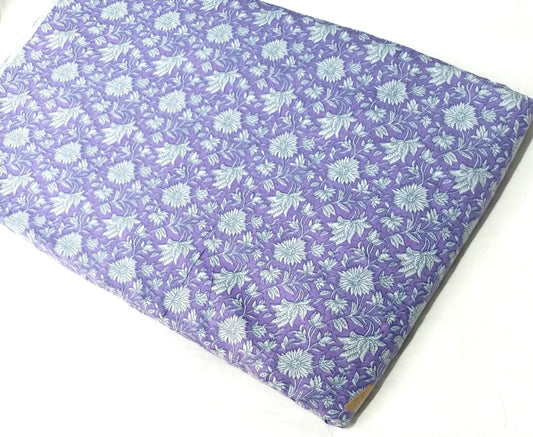 Lavender Gulbahar Cotton Running Fabric