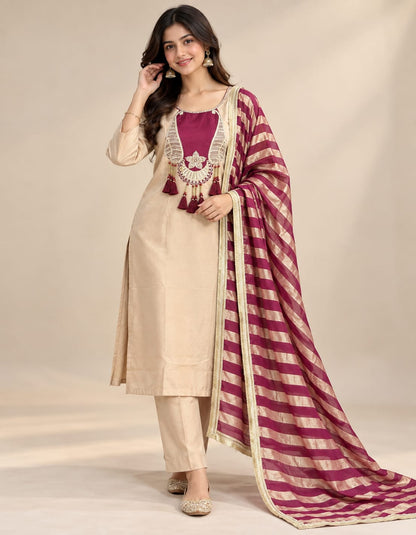 Meher Zari Glass Malai Suit Set