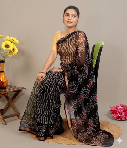 Meher Noir Kota Doriya Saree