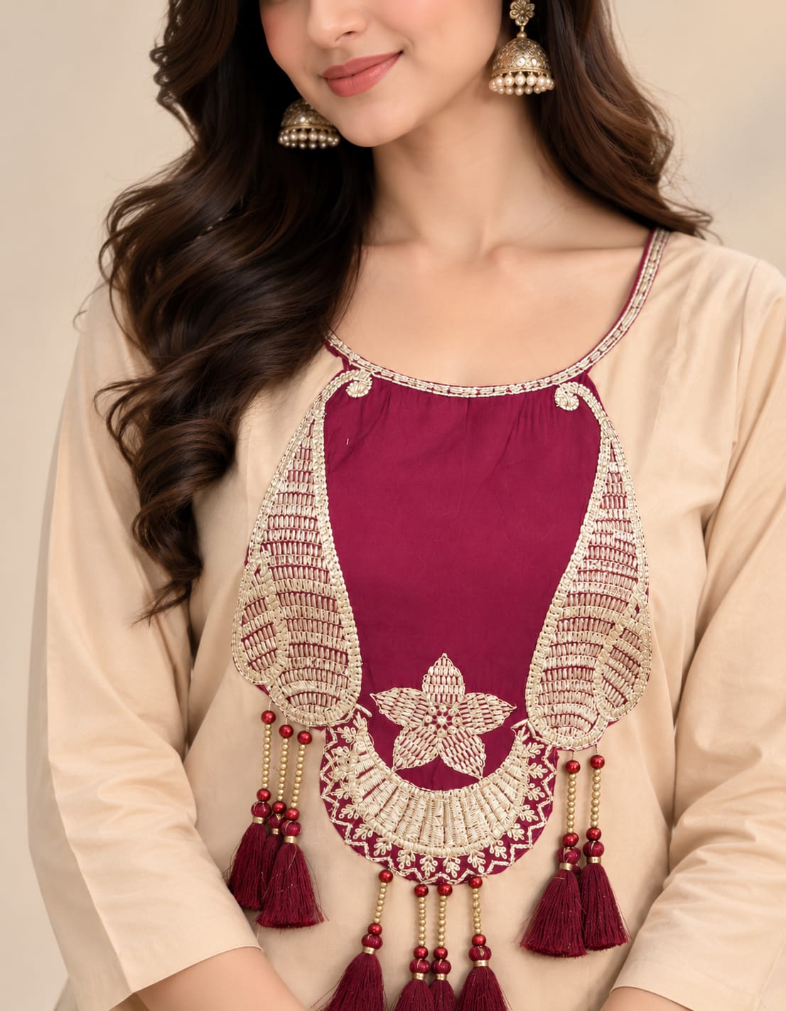 Meher Zari Glass Malai Suit Set