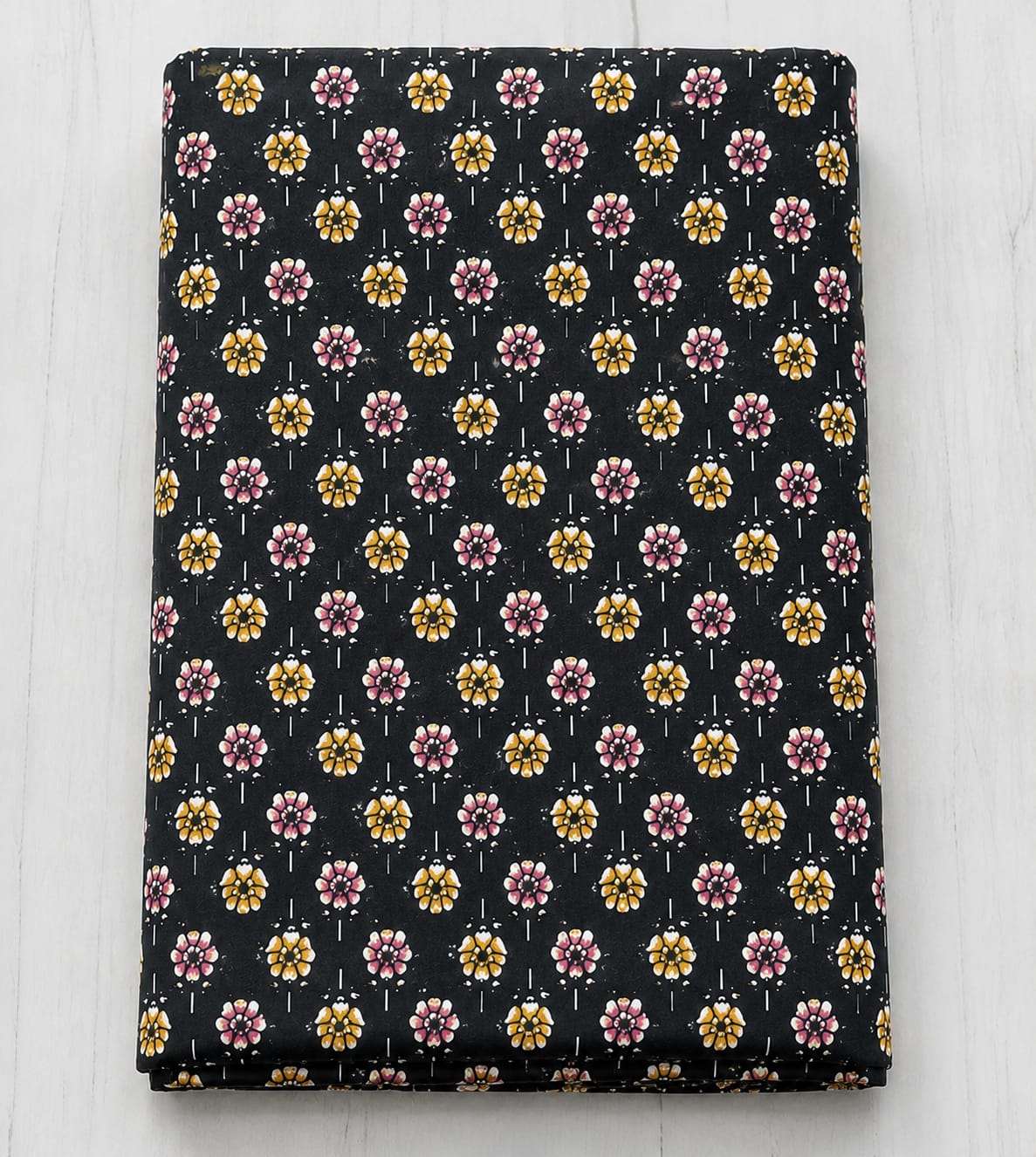 Midnight Floral Pure Cotton Block Print Suit Set