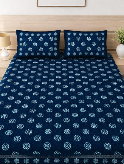 Neel Chakra Pure Cotton Double Bedsheet