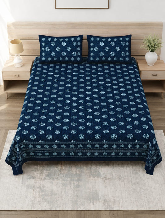 Neel Chakra Pure Cotton Double Bedsheet