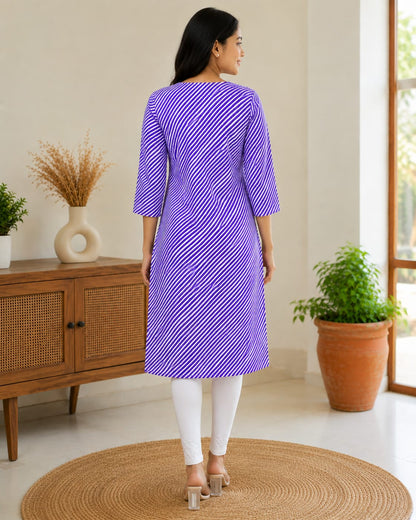 Neelam Leheriya Cotton Kurti