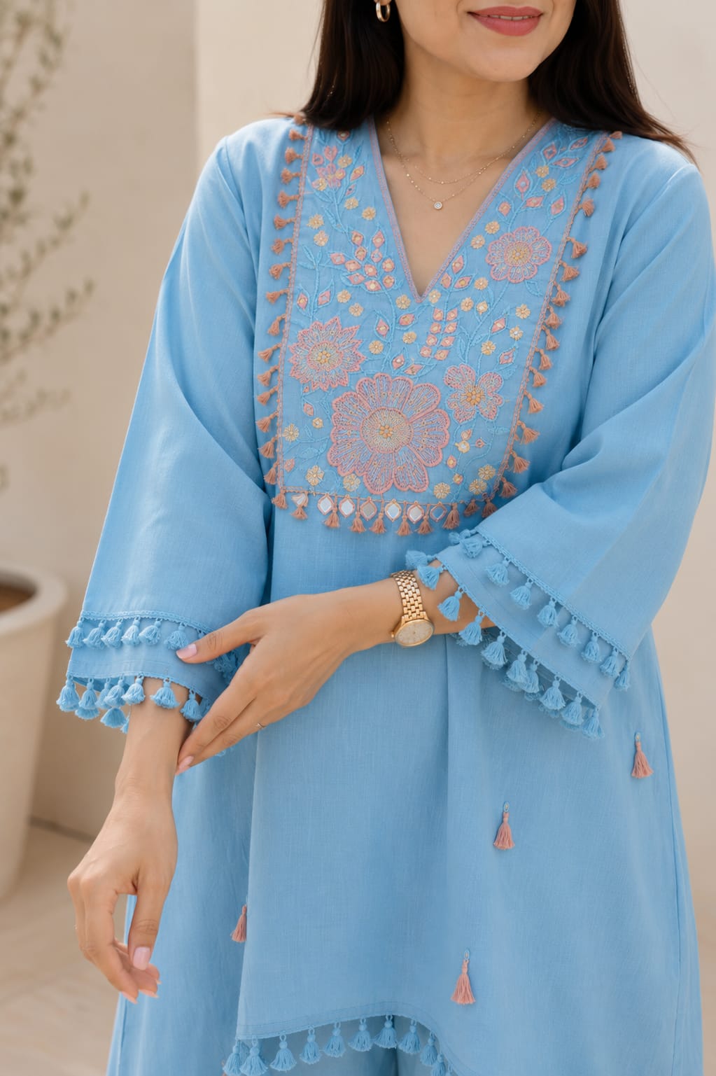 Ocean Blue Meher Co-Ord Set