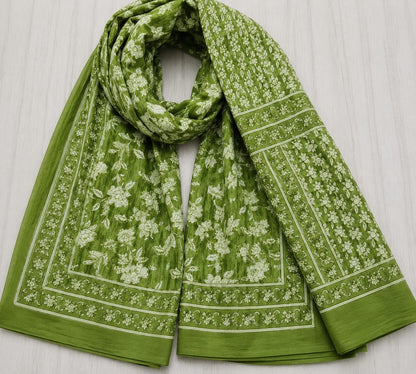 Olive Garden Floral Pure Cotton Suit Set