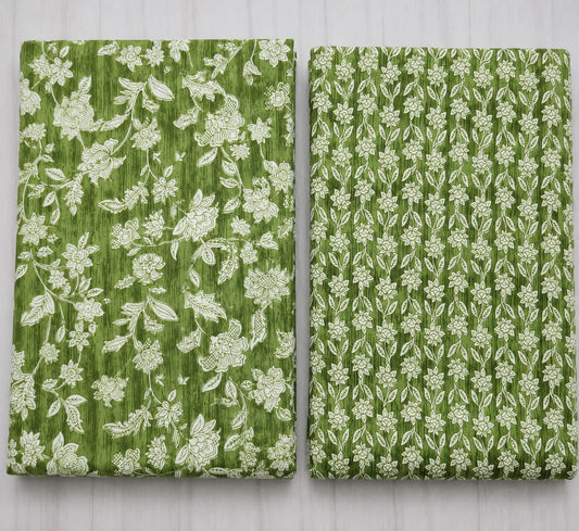 Olive Garden Floral Pure Cotton Suit Set